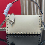 Valentino Small Rockstud Grainy Calfskin Crossbody Bag